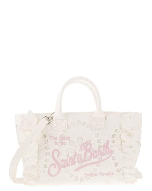 Mc2 Saint Barth Pink Colette Volant Sangallo Spitzenhandtasche