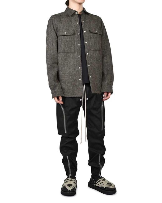 Rick Owens Black Heizer Cargo Pants for men