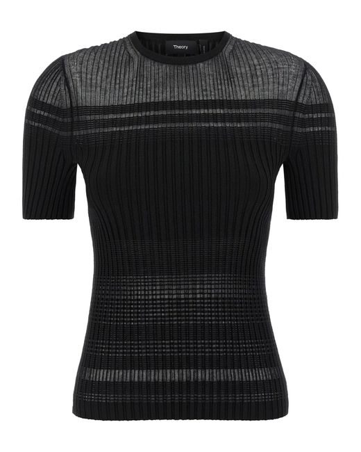 Teoría Camiseta Theory de color Black