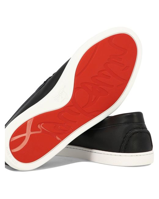 Nauticos Varsiboat De Piel Christian Louboutin de hombre de color Black