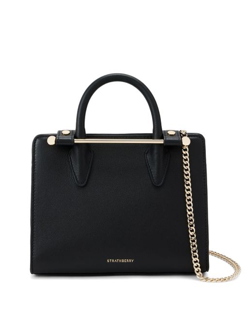 Strathberry Black The Nano Handtasche