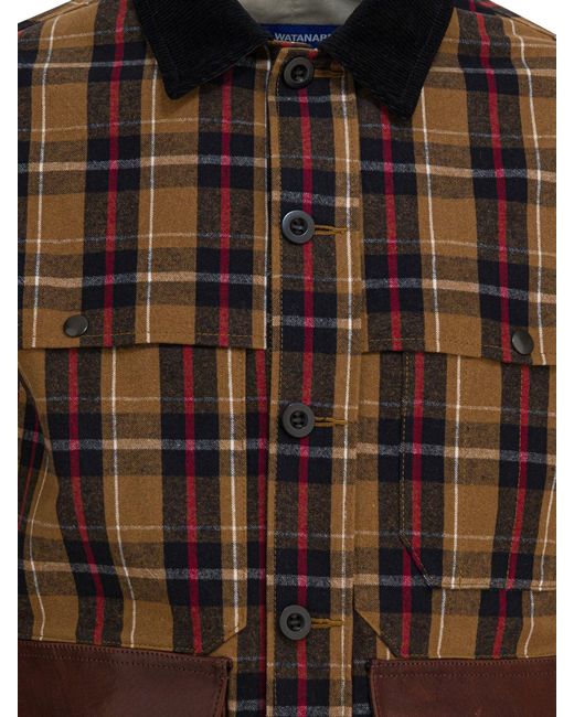 Junya Watanabe Brown Lightweight Check Jacket
