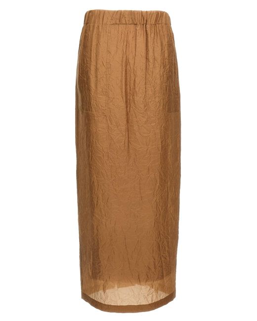 Max Mara Aeroso Midi-Rok in het Brown