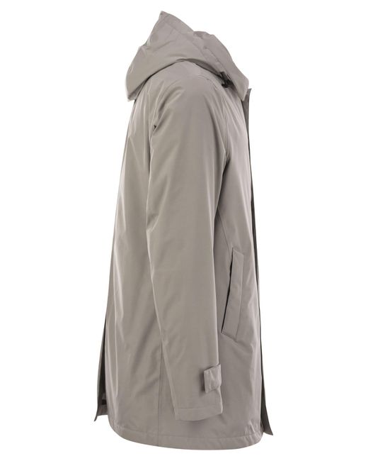 Herno Gray Laminar 2-Layer Goretex Coat for men