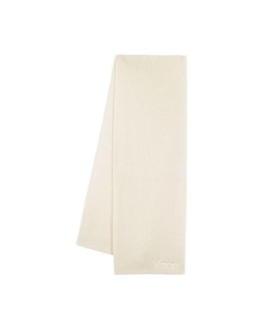 Versace Natural Stickerei 1978 Re Ed. Logo -Schal Cotton Beige