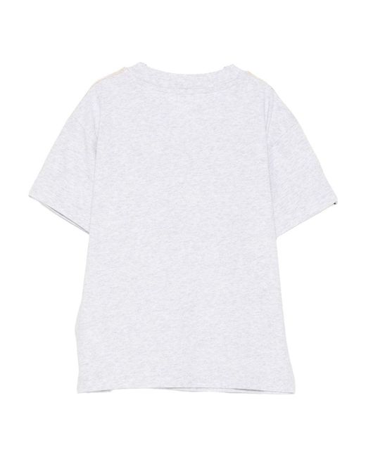 Palm Angels White T Shirt Logo