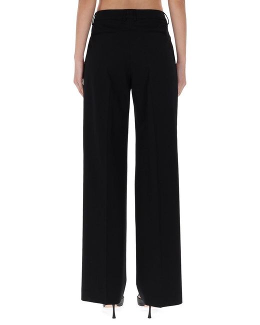 PT Torino Black Virgin Wool Trousers