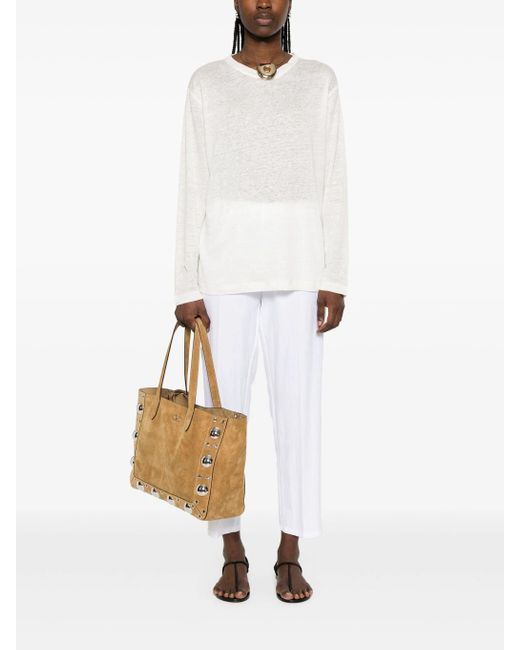 Samsøe & Samsøe White Sadove Ls T Shirt This Is A T Shirt