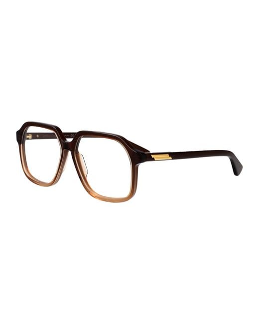 Bottega Veneta Black Transparent Recycled Acetate Glasses
