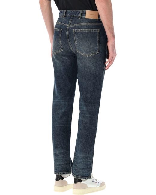 Represent Blue R2 Straight Leg Denim Jeans for men