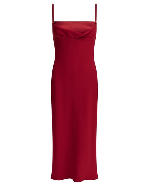 Max Mara Schede Midi-jurk in het Red