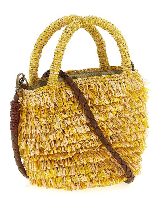 IBELIV Metallic Naka Hand Bags Yellow