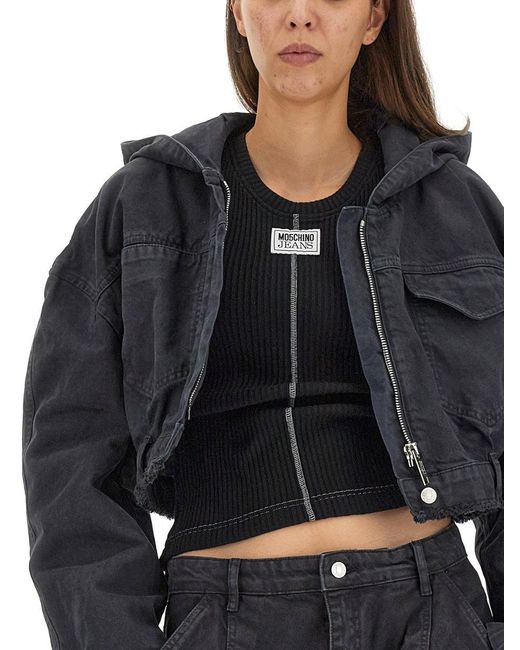 Moschino Black Cropped Jacket