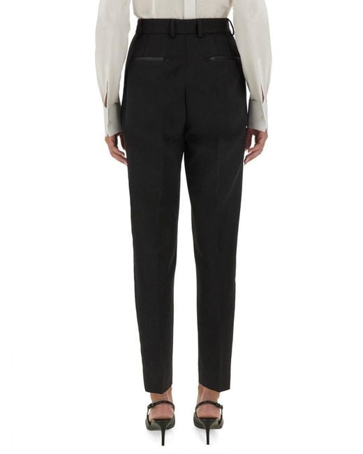 Dolce & Gabbana Black Wool Blend Pant