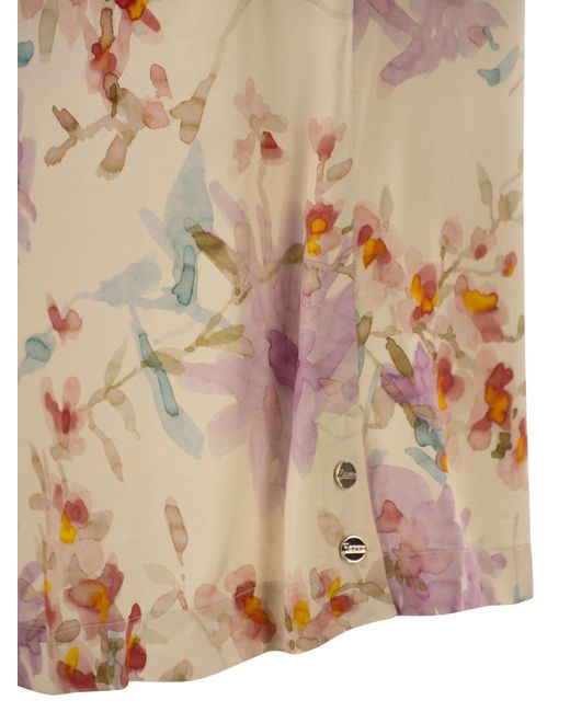Herno Multicolor Floral Print Top