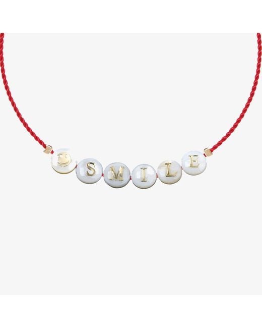 Sorbet Island White Shell Bracelet With Glass Beads