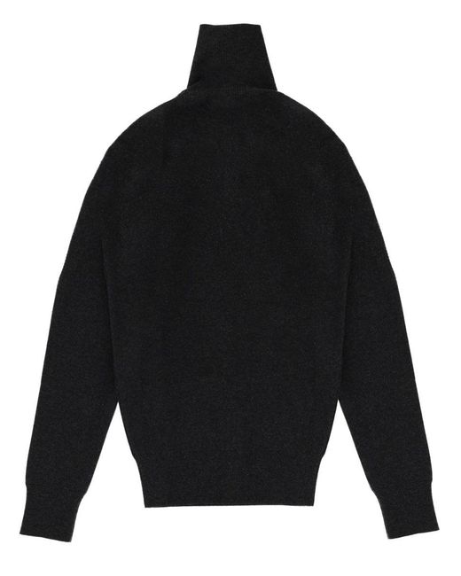 Lemaire Black Button Fitted Cardigan