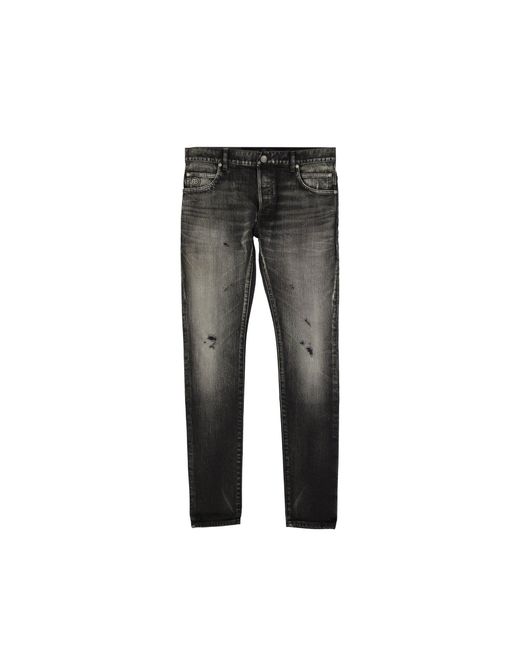 Balmain Gray Cotton Denim Jeans for men