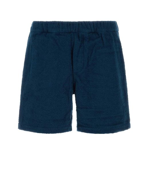 Prada Blue Terry Bermuda Shorts for men