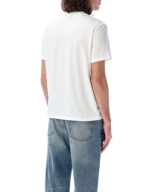 AMI Blue Ami De Coeur T-Shirt for men
