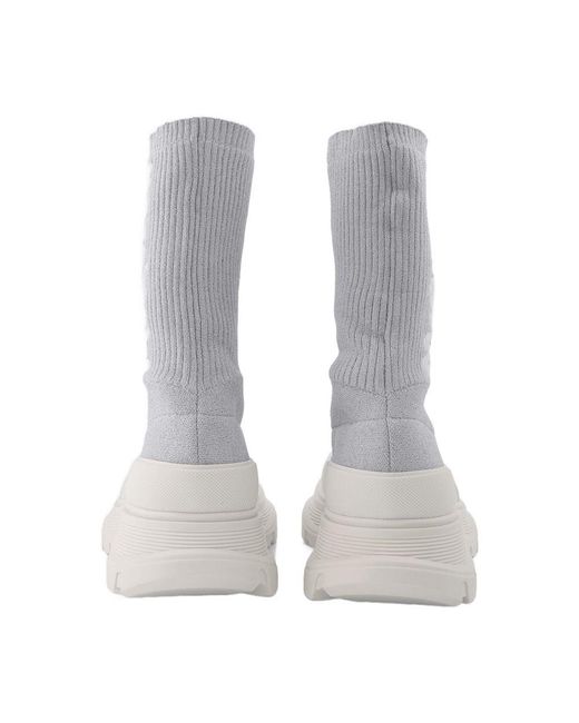 McQueen Gray Tread Slick Sneakers
