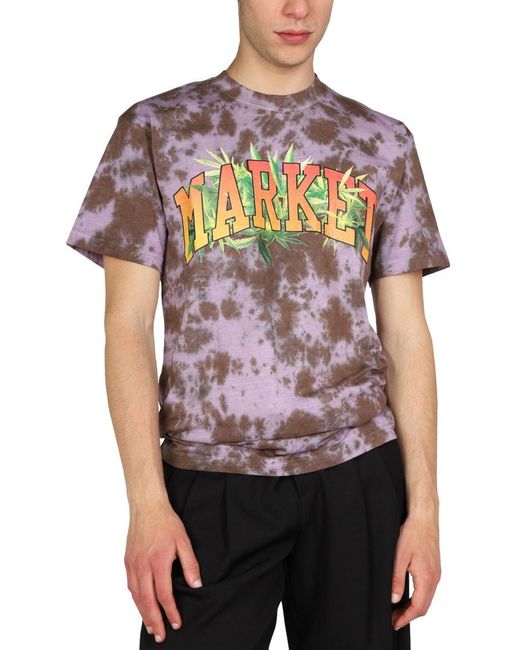 Market Pink Logo Print T-Shirt