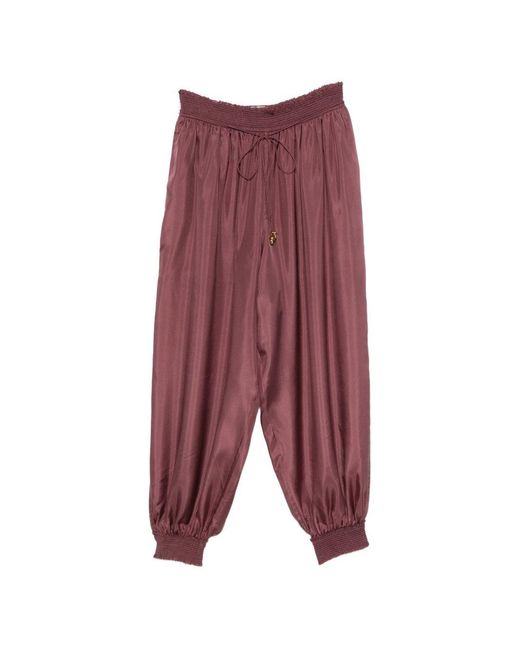 Zimmermann Purple Relaxed Drawstring Pants