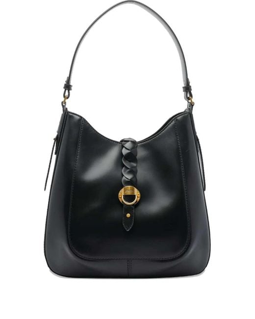 Isabel Marant Black Altay Crossbody Bag With Braided Details