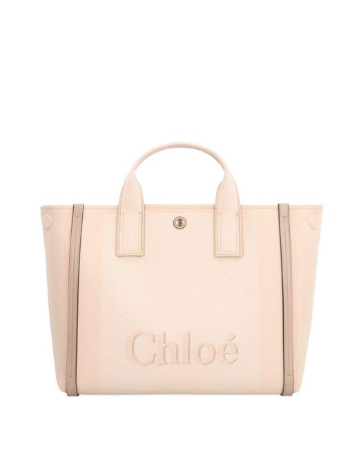 Chloé Natural Carry Canvas -Einkaufstasche