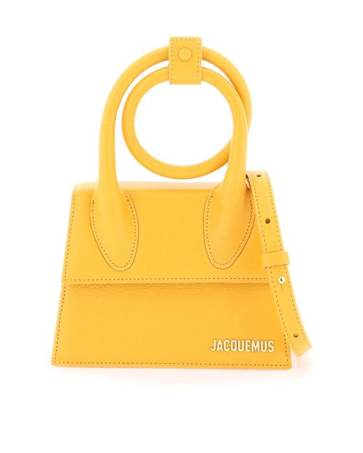 Jacquemus Le Chiquito Noeud Bag in het Yellow