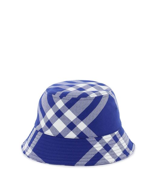 Burberry Check Eimer Hut in Blue für Herren