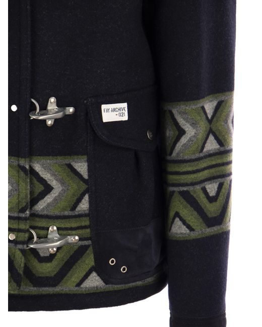 4 Yateh Hooks Coat avec crochets Fay pour homme en coloris Black