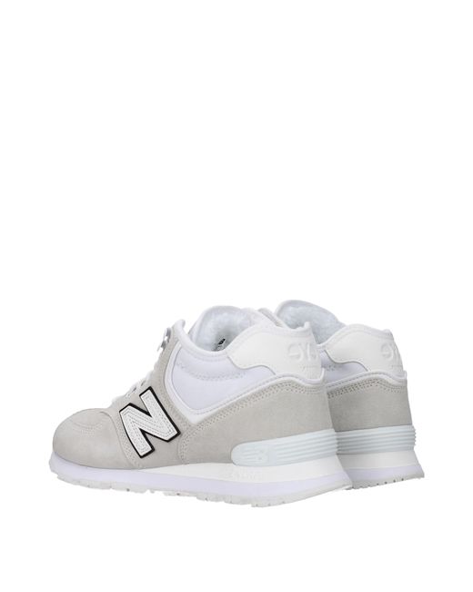 New Balance White Sneakers Comme Des Garcons Uomo Camoscio Grigio/Bianco for men