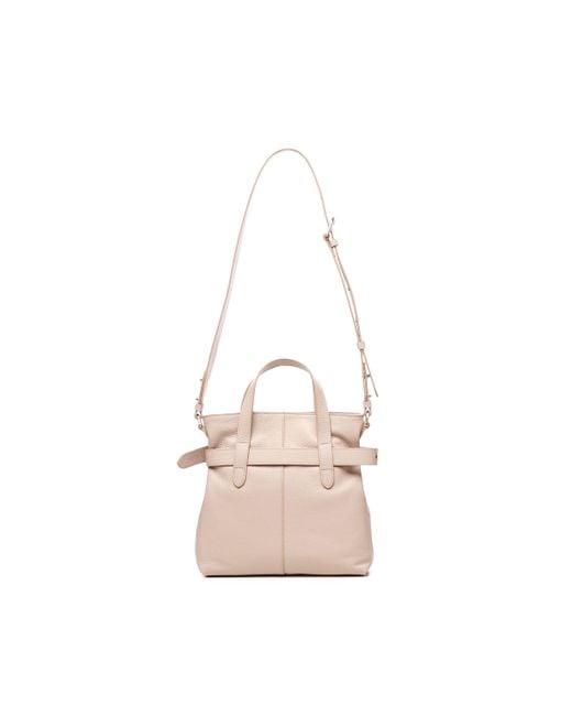 Coccinelle White Bucket Bag With Buckle