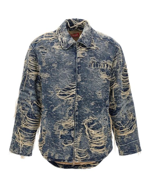 DIESEL Blue 'D-Ivar-Fsg1' Jacket for men