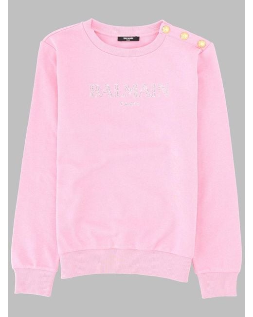 Balmain Pink Felpe