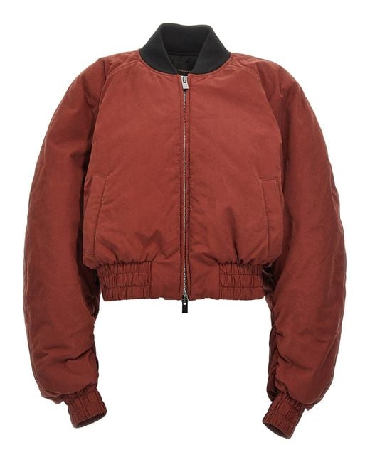 ANDAMANE Red Sierra Puffer Jackets
