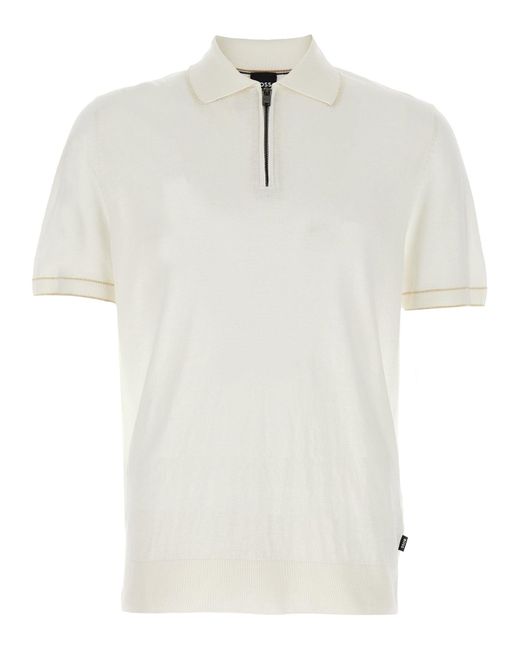 Boss White 'H Jiovanotto' Polo -Shirt