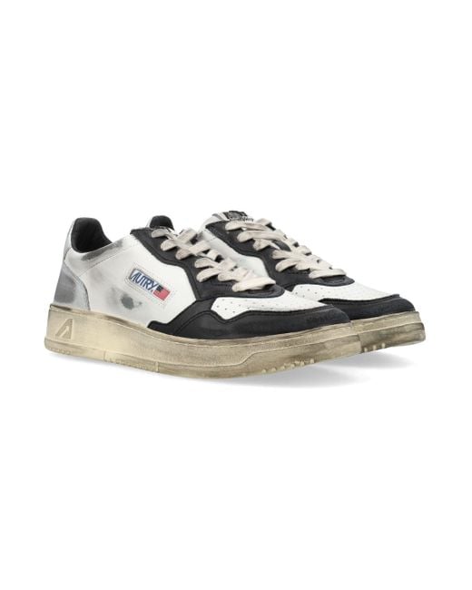Autry Multicolor Medalist Super Vintage Low Sneakers for men