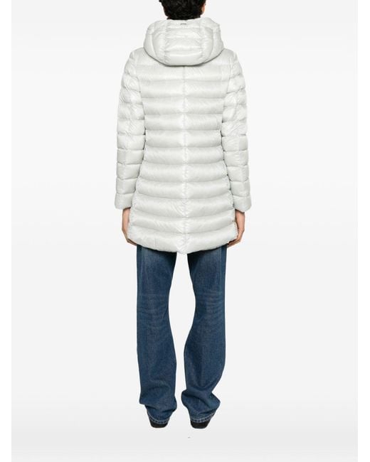Herno White Ultralight Midi Down Jacket