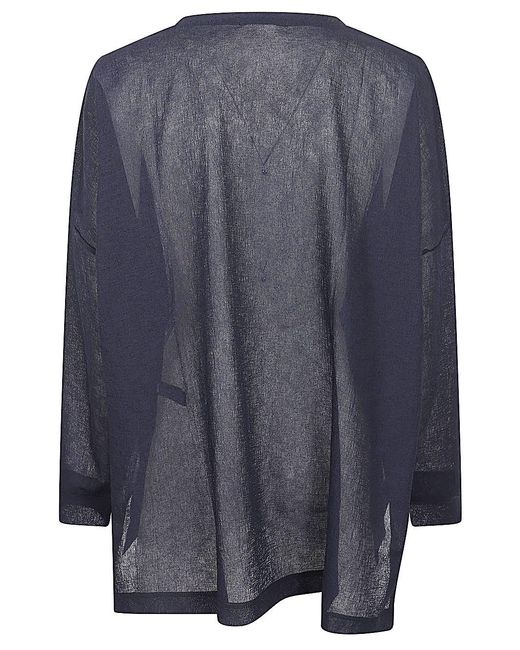 MIZUIRO Blue Crewneck Sweater