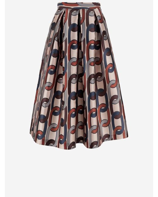 Lunatica Milano White Fancy Flared Skirt
