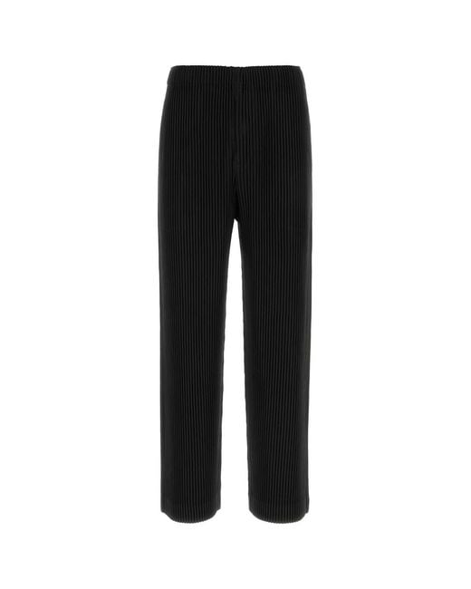 Homme Plissé Issey Miyake Black Color Pleats for men