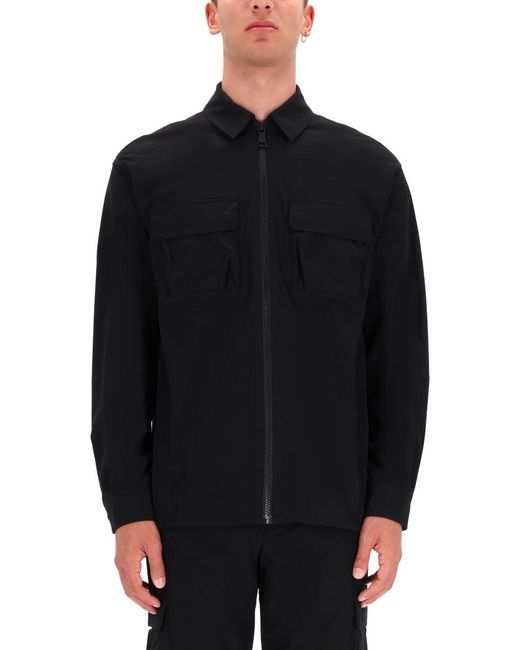 Versace Jeans Couture Black Zippered Shirt for men