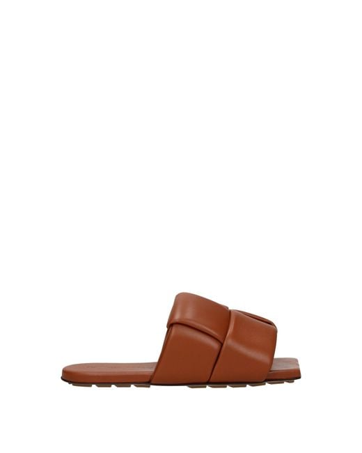 Bottega Veneta Brown Slippers And Hooves Leather/Caramel for men