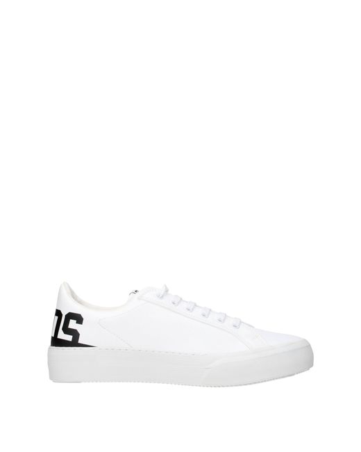 Gcds White Sneakers Eco Leather for men