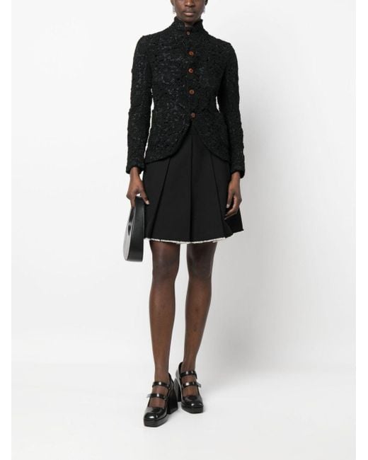 Comme des Garçons Black Single-Breasted Jacket