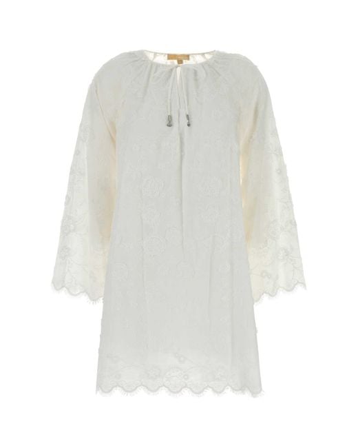 MICHAEL Michael Kors White Cotton Dress