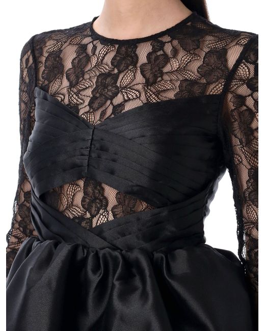 Vestidos de autorretrato negros Self-Portrait de color Black