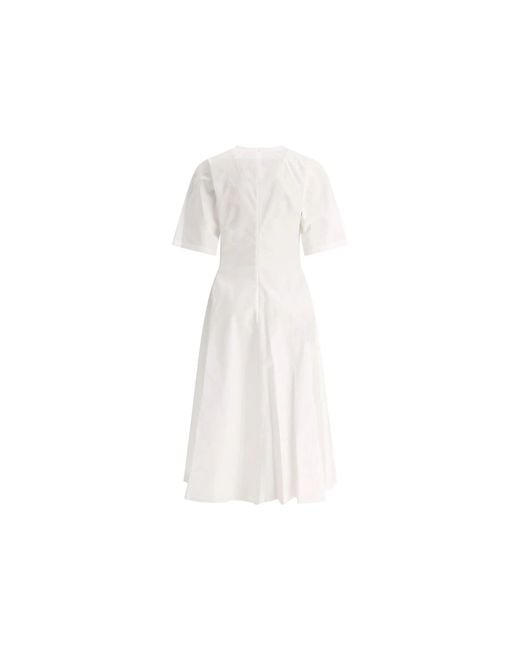 Alaïa White Cotton Casual Dress
